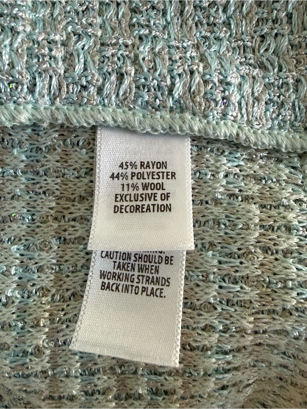 St. John Collection Iridescent Sequin Tweed Open Front Jacket in Seafoam - Picture 11 of 13